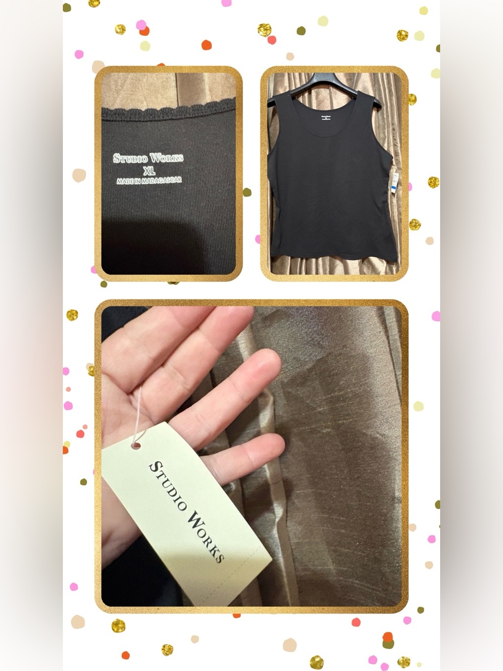 Studio Works Black Women's Tank Top #1909
